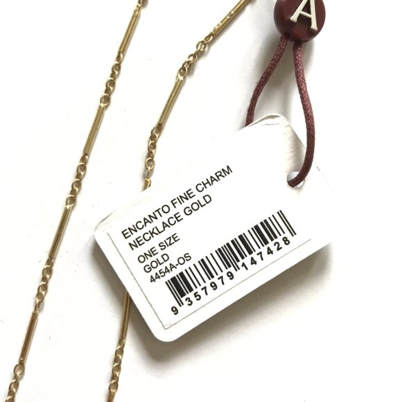 NWT Alemais Encanto Fine Chill Necklace Womens Gold Rose Quartz Turtle Charm NEW - Picture 8 of 14